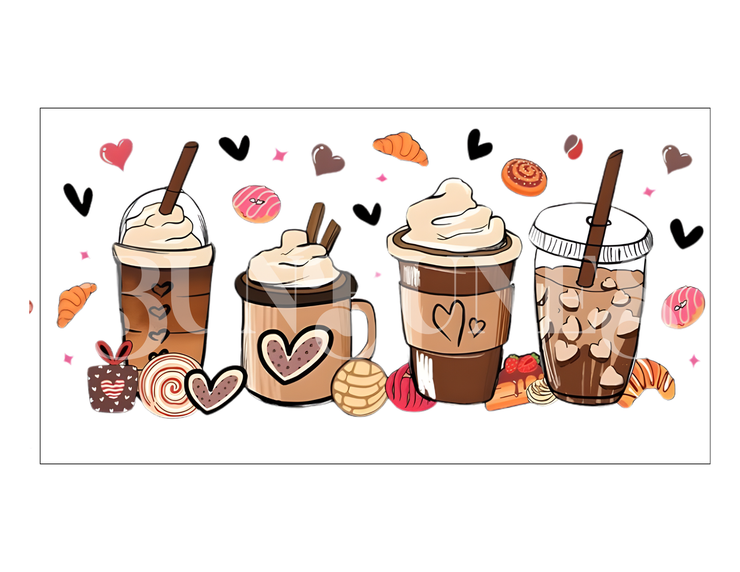 Design 11 coffee chocolate mocca style wrap (sublimation)