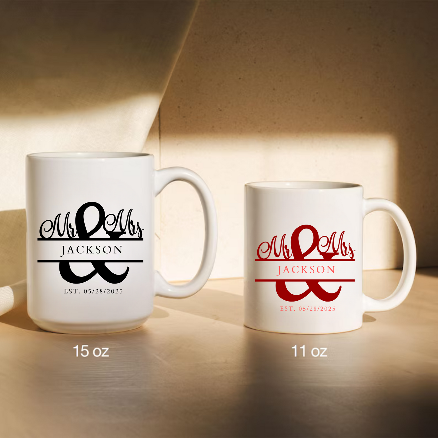 Monogram Mug Personalized 11 oz or 15 Oz  Mug , Custom Name Mug, Bridesmaid Mug