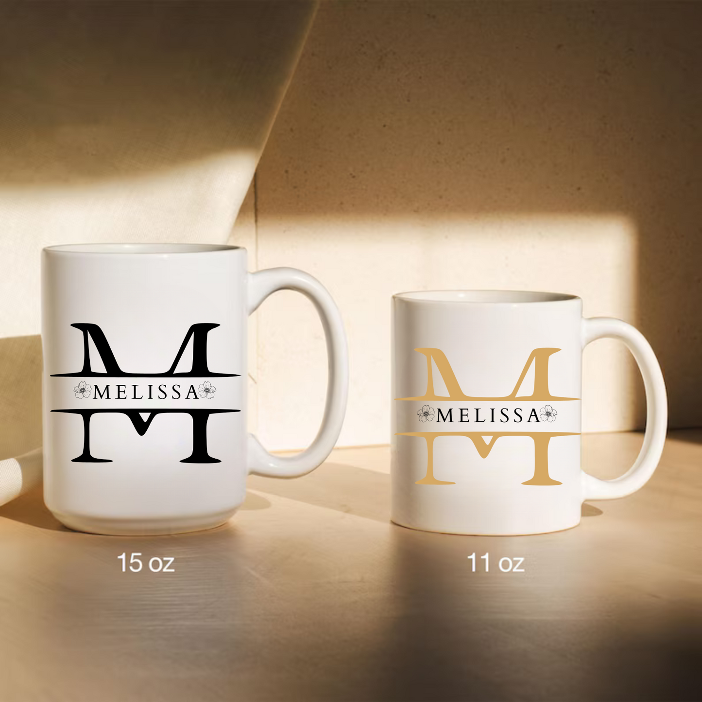 Monogram name Mug Personalized 11 oz or 15 Oz  Mug , Custom Name Mug, Bridesmaid Mug