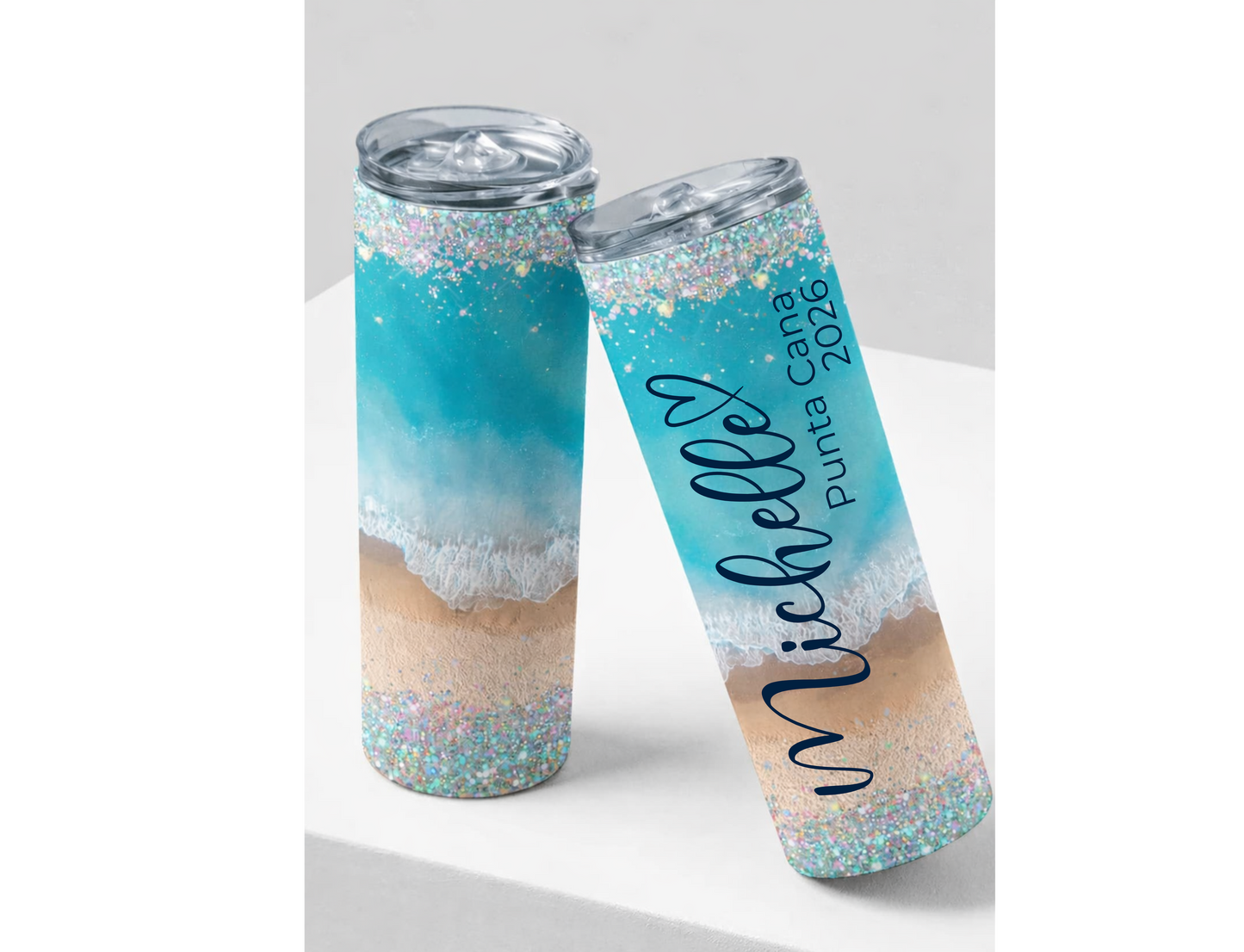 Personalized 20 oz Vacation Tumbler, Girls trip tumbler, Family Vacation Tumbler.
