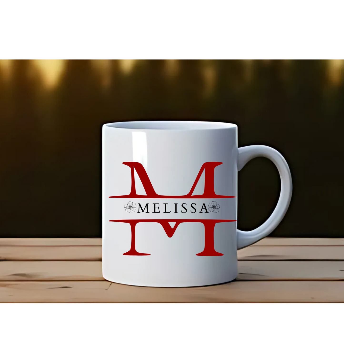 Monogram name Mug Personalized 11 oz or 15 Oz  Mug , Custom Name Mug, Bridesmaid Mug