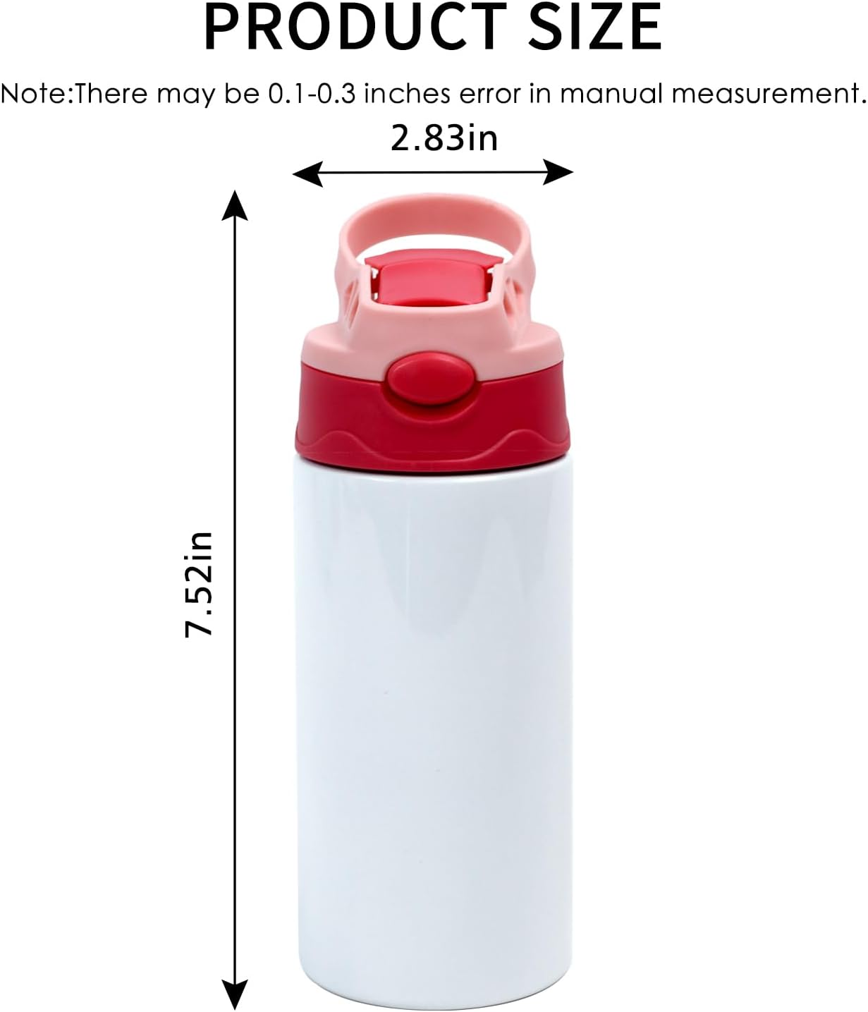 12 Oz Kids Water bottle with pop up lid