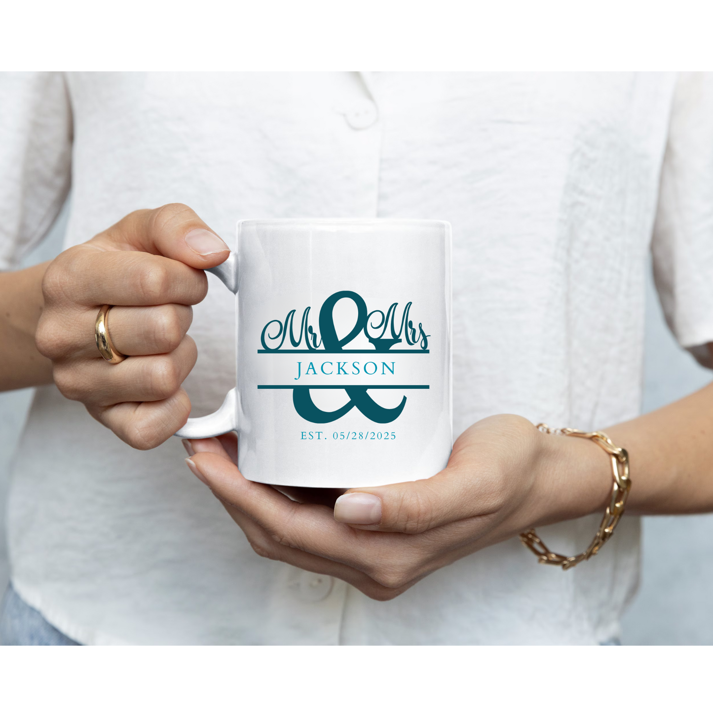 Monogram Mug Personalized 11 oz or 15 Oz  Mug , Custom Name Mug, Bridesmaid Mug