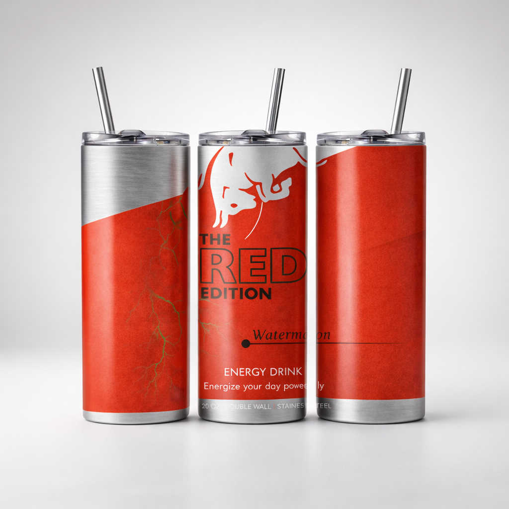 20 oz Energy drink tumbler, double wall insulated travel mug.