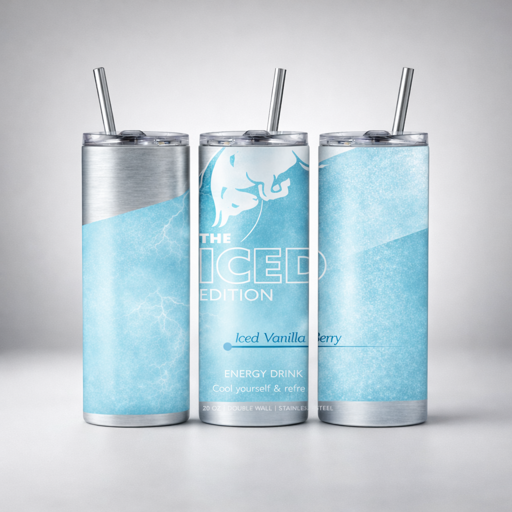 20 oz Energy drink tumbler, double wall insulated travel mug.