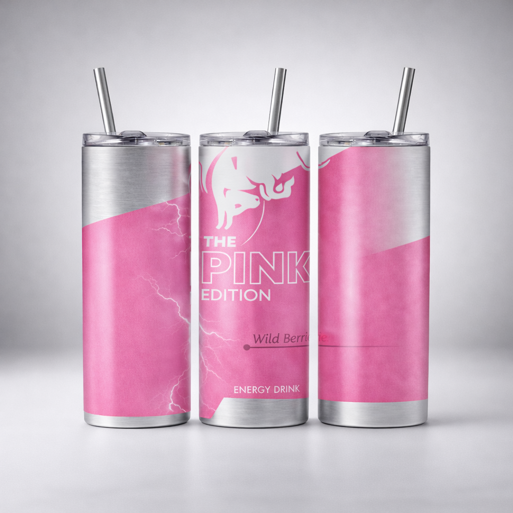 20 oz Energy drink tumbler, double wall insulated travel mug.