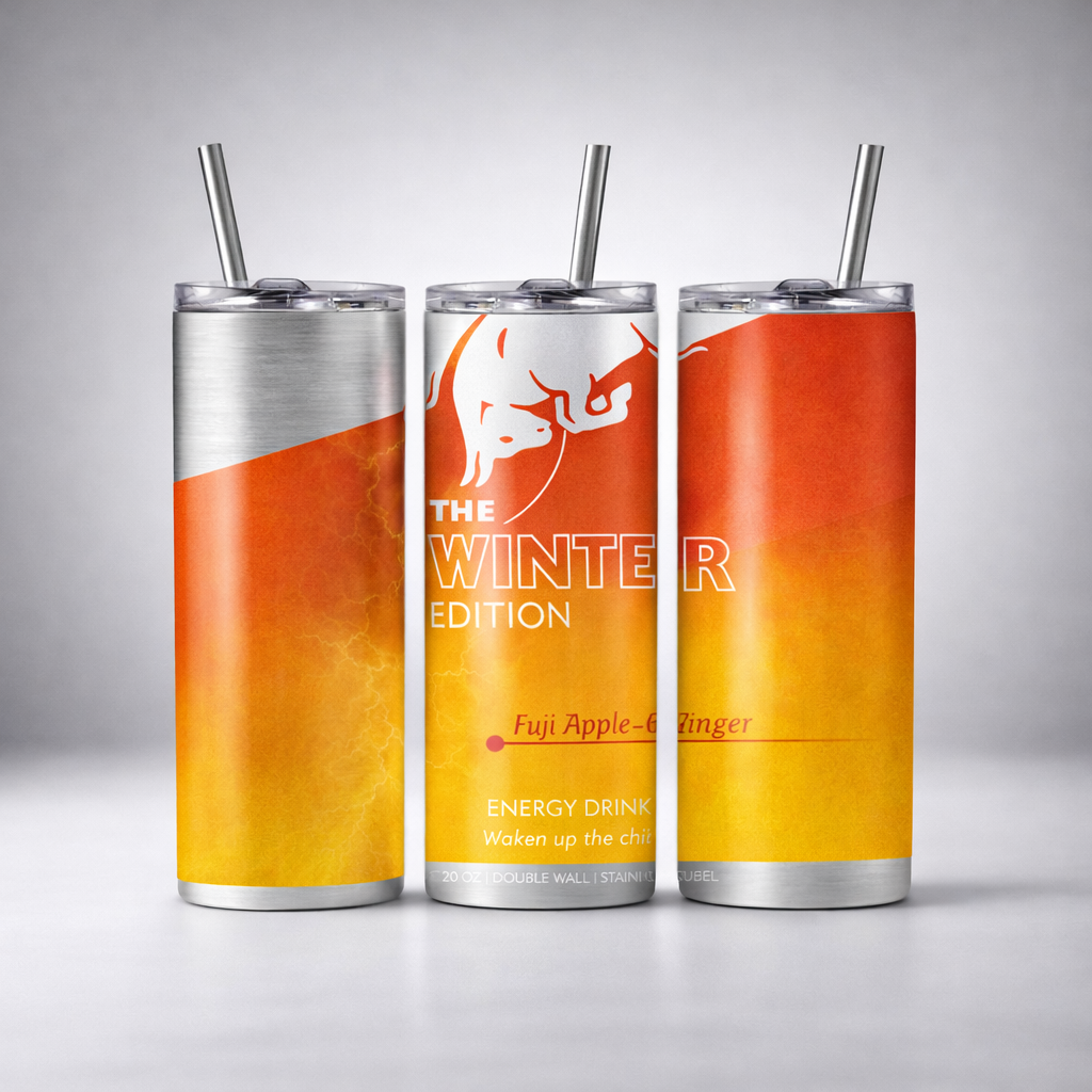 20 oz Energy drink tumbler, double wall insulated travel mug.