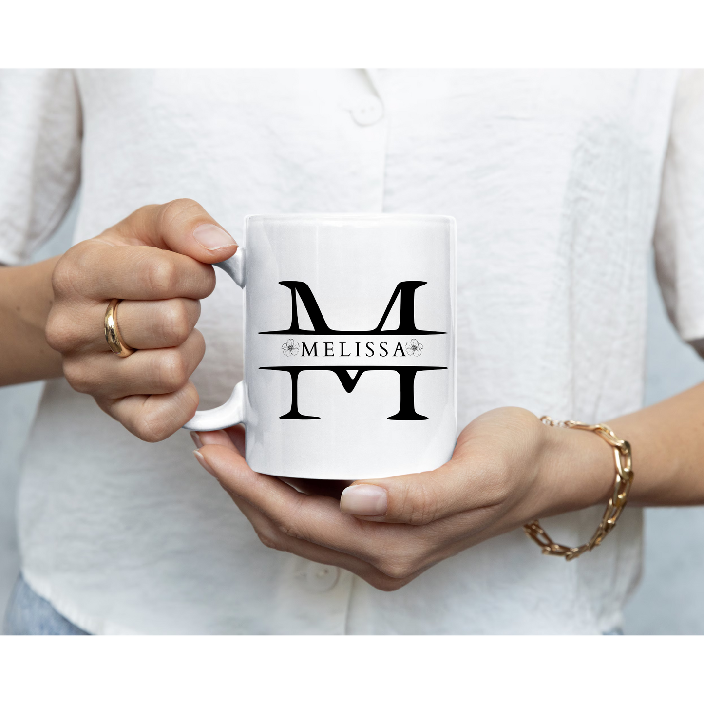 Monogram name Mug Personalized 11 oz or 15 Oz  Mug , Custom Name Mug, Bridesmaid Mug