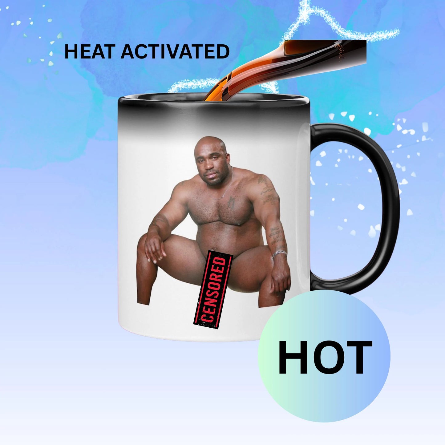 Barry Wood Meme 11 oz Mug: Heat-Activated Barry Wood Funny Rude Gift, White Elephant Gag Gift, Prank Novelty Gift, Color Changing Cup