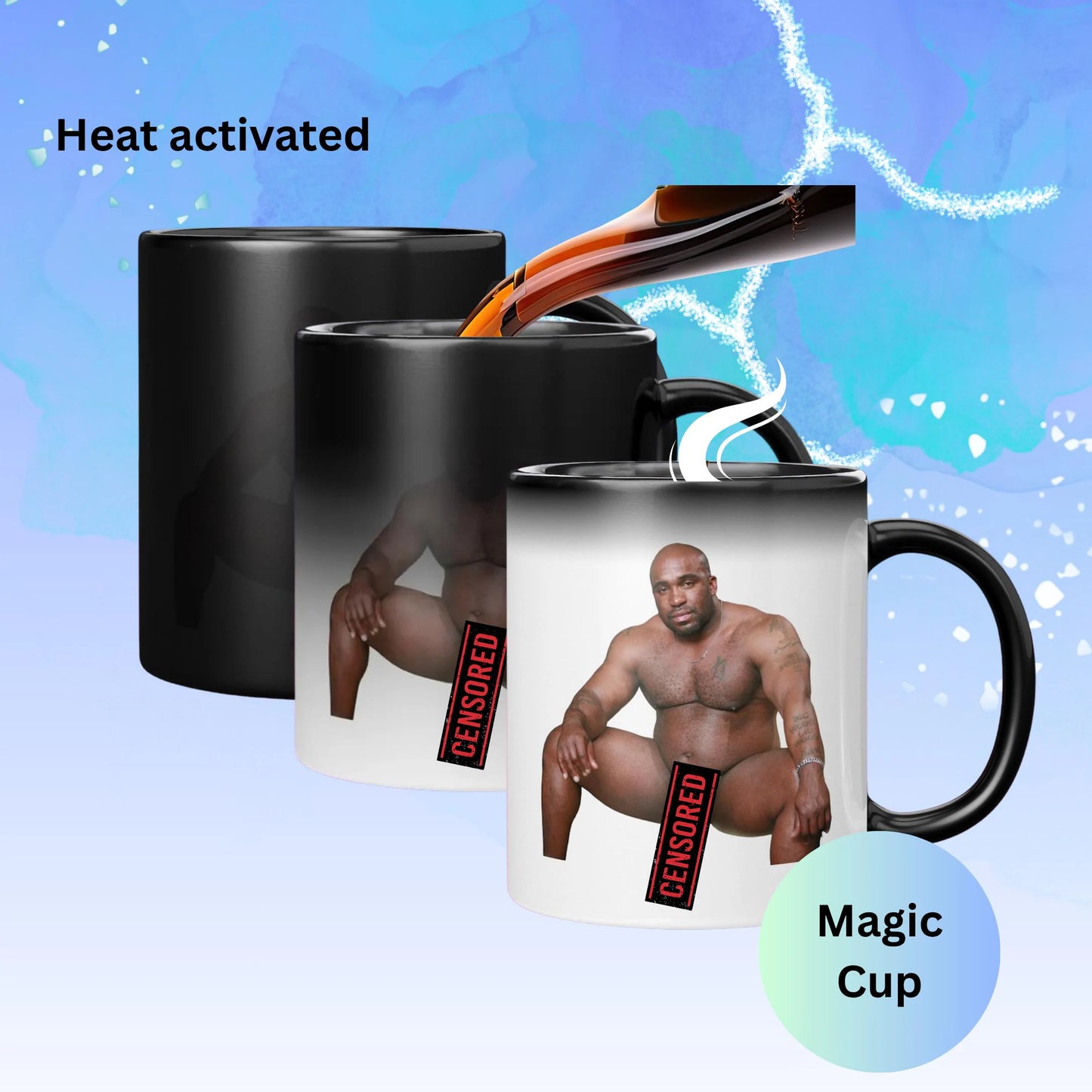 Barry Wood Meme 11 oz Mug: Heat-Activated Barry Wood Funny Rude Gift, White Elephant Gag Gift, Prank Novelty Gift, Color Changing Cup