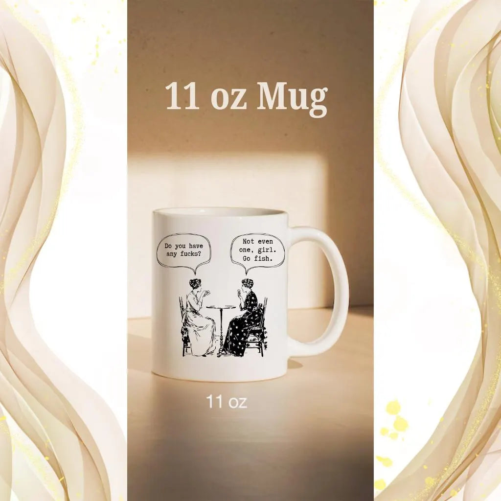 Inappropriate coffee mug, Do You Have Any F*ck's? Go Fish Mug, Funny mug,