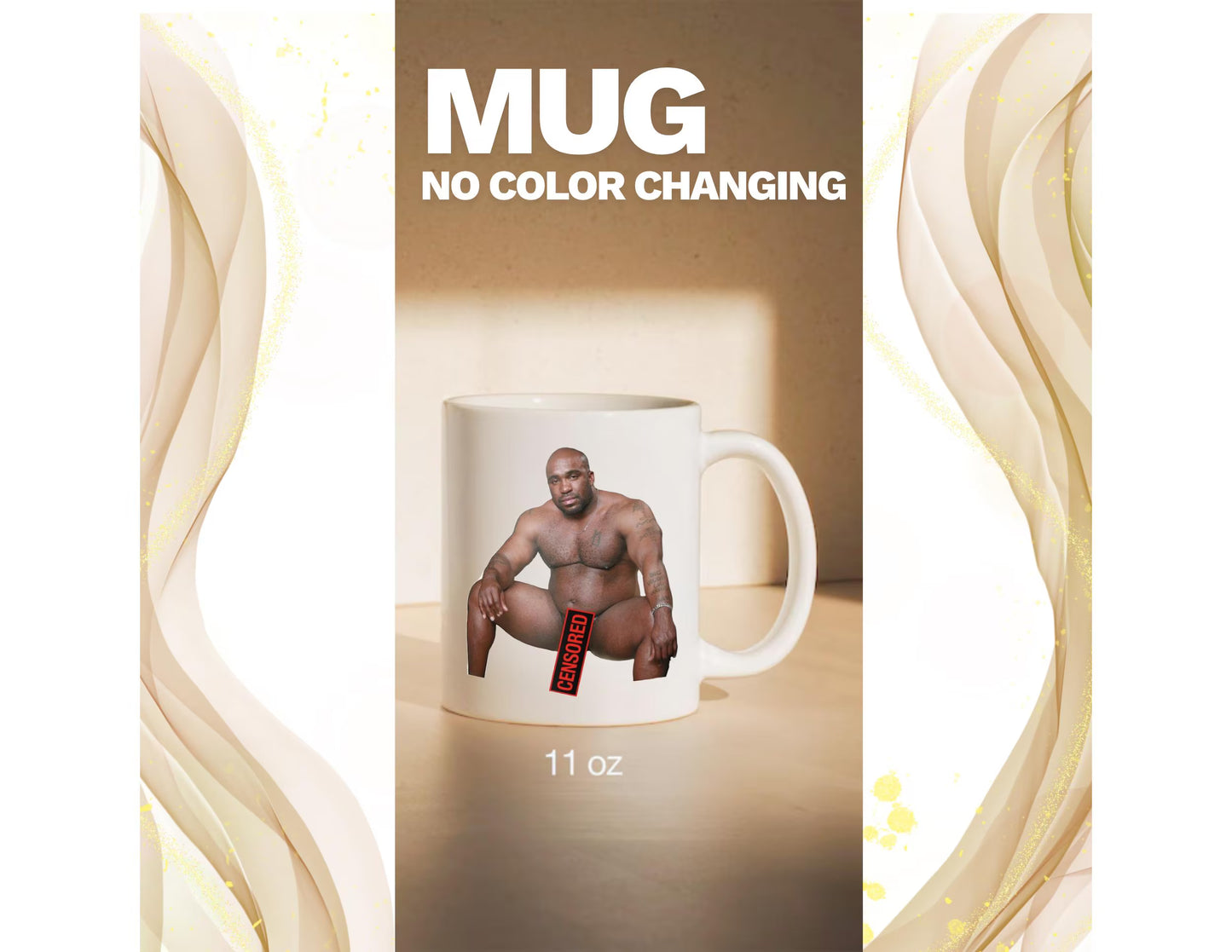 Barry Wood Meme 11 oz Mug: Heat-Activated Barry Wood Funny Rude Gift, White Elephant Gag Gift, Prank Novelty Gift, Color Changing Cup
