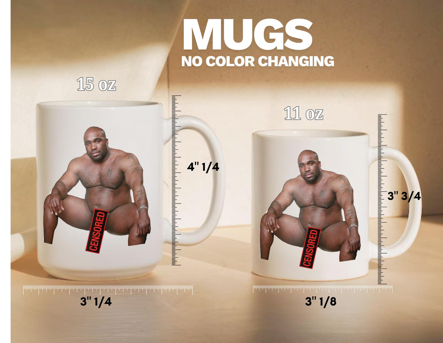 Barry Wood Meme 11 oz Mug: Heat-Activated Barry Wood Funny Rude Gift, White Elephant Gag Gift, Prank Novelty Gift, Color Changing Cup