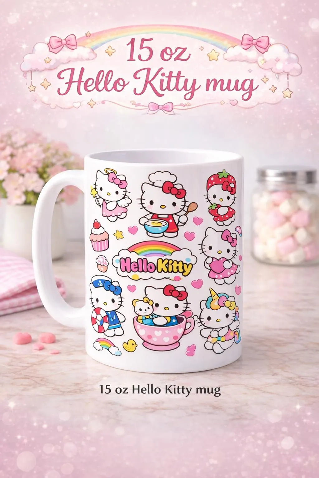 Personalizable Kitty mug, cute kitty mug,