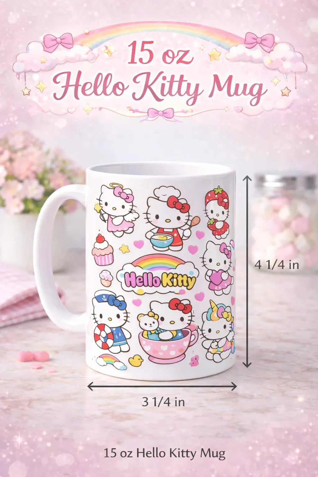 Personalizable Kitty mug, cute kitty mug,