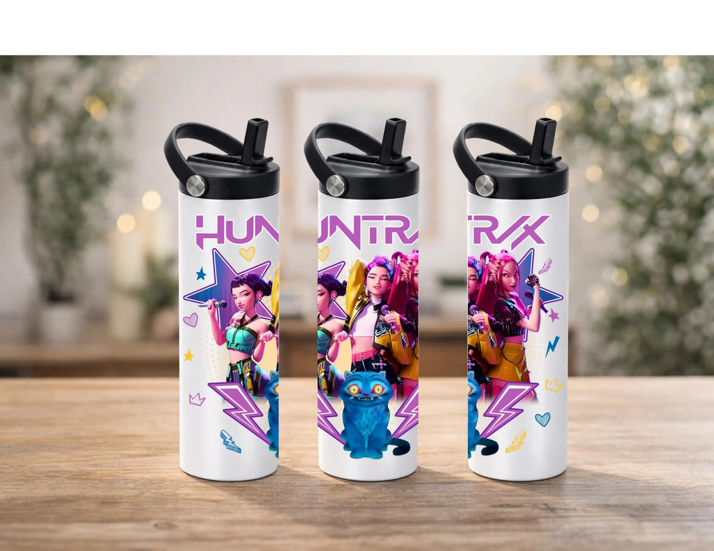 Personalized K-pop demon hunters inspired tumbler/huntrix tumbler/kids tumbler/Cute tumblers/kids gifts,  saja boy tumbler, Demon