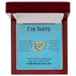 Interlocking Necklace, I'm sorry, gift for her