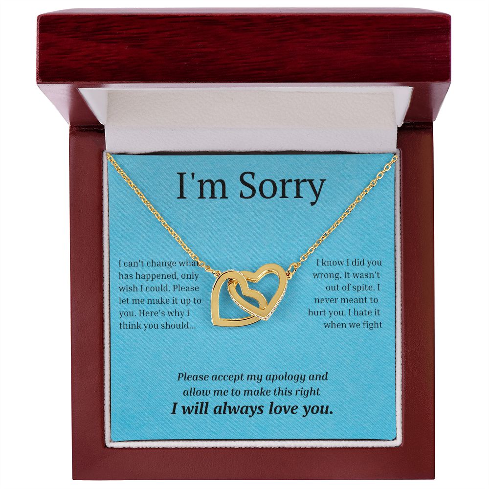 Interlocking Necklace, I'm sorry, gift for her